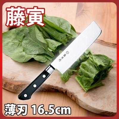 藤寅作 薄刃包丁 16.5cm _ 藤次郎 DPコバルト合金鋼割込 FU-502 F-502 e0184-26-066 _ AB5766
