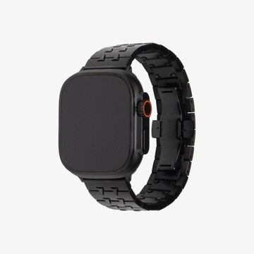 香港設計 VIPEX Gent Cobra - 鈦金屬 Apple Watch 錶帶 - 鈦黑色