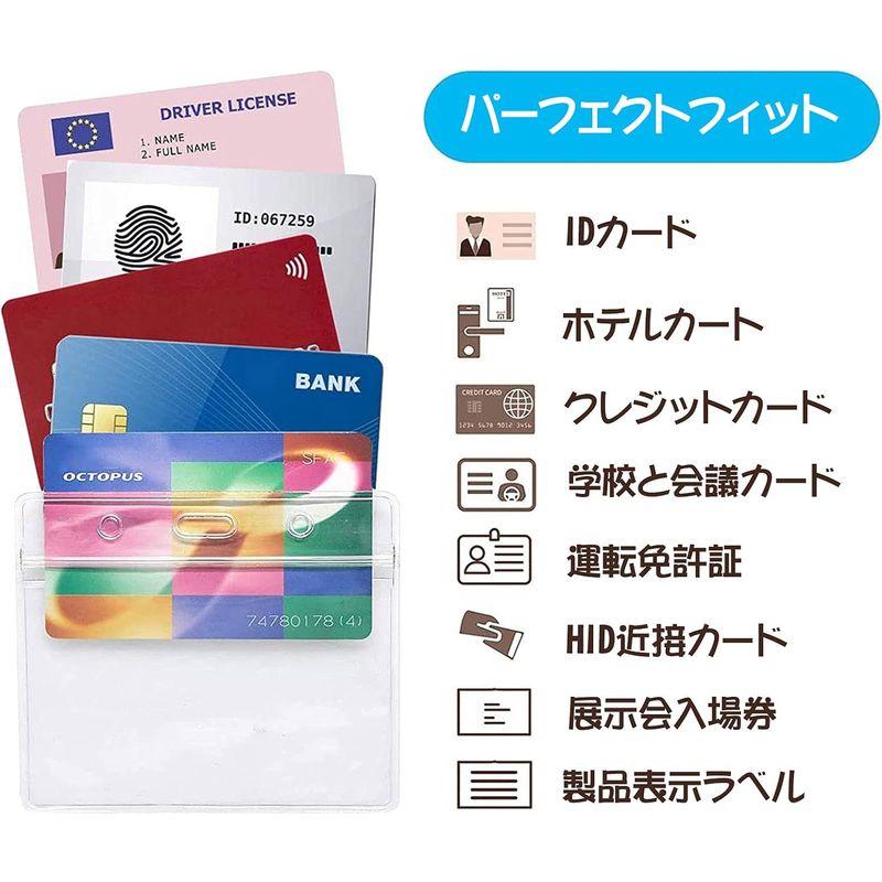 Aumesa Rano 20枚セット 名札 ネームホルダー 首掛け 名刺 ID カード ホルダー ネックストラップ 吊り下げ イベント スタ