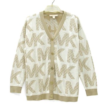 MICHAEL KORS 金扣針織長袖外套(米色)