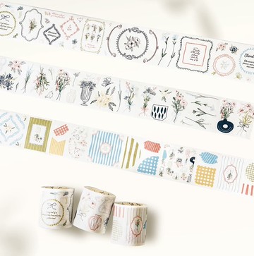 線條花園 和紙膠帶 5米卷 3卷套裝