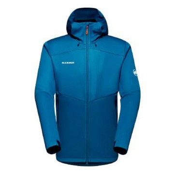 MAMMUT 男 Ultimate VII 七代經典軟殼連帽外套.夾克大衣/Gore Infinium 抗風抗磨透氣/1011-01780-50550 深冰藍