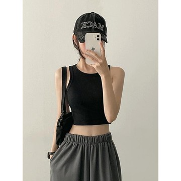 Codibook｜韓國 HIJJOO 基本款圓領緊身無袖背心［預購］無袖 圓領背心 女裝