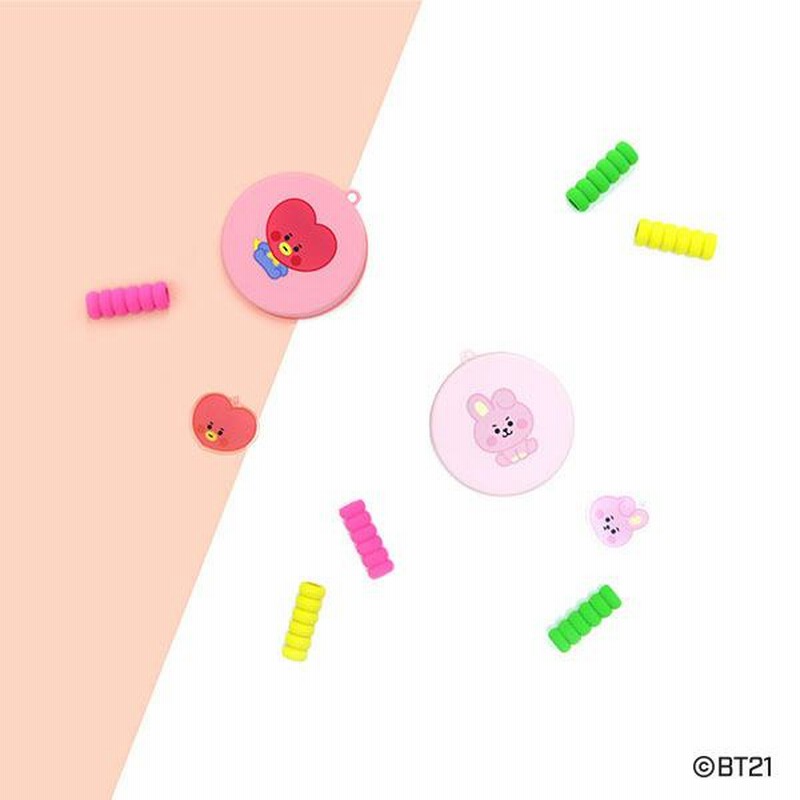 BT21 - 【BTS・BT21】コンパクトマット(4点セット) BT21 BABY BTS公式 コンパクトヘアブラシ＆キーリング / COMPACT