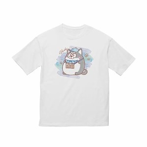 松犬 ハスキー Ani Art aqua label BIGシルエットTシャツ ユニセックス Sサイズ