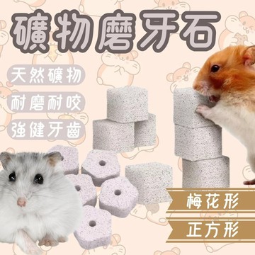 小寵磨牙用 倉鼠/黃金鼠/三線鼠/天竺鼠/兔子磨牙用品 倉鼠玩具 火山岩礦物磨牙石 加鈣磨牙石 鼠兔磨牙石 小寵磨牙石