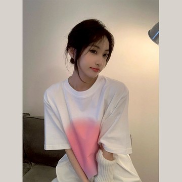 白色短袖T恤女夏季2022寬松ins潮oversize設計感小眾別致半袖上衣