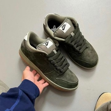 S.G Nike SB Dunk Low Pro B 休閒鞋 HJ0367-301 男鞋 綠 麂皮 膠底 復古 滑板鞋