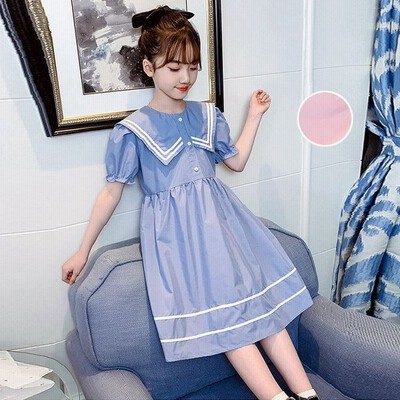 ワンピース キッズ 子供服 海軍の襟 Aライン 女の子 ドレス ファッション きれいめ お嬢様風 結婚式 入学式 女児 発表会 可愛い お出かけ パーティー 通販 Lineポイント最大get Lineショッピング