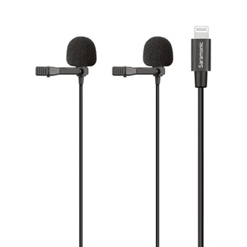 Saramonic 楓笛 LavMicro U1C Lightning 全向型雙領夾麥克風 6公尺長 iOS設備 即插即用  黑色