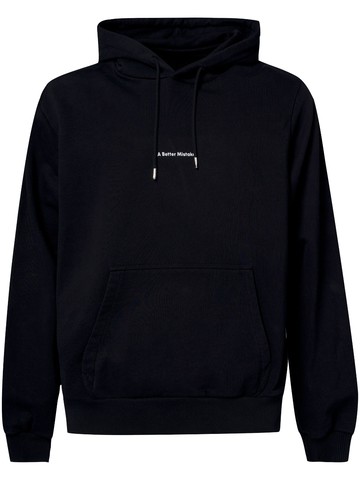 A BETTER MISTAKE - Essential drawstring hoodie - women - Organic Cotton - 3 - Black