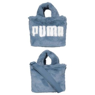 PUMA 側背小包-肩背包 旅行包 09171302 馬卡龍藍白