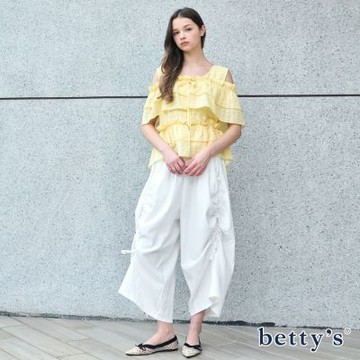 betty’s貝蒂思　素面褲管抽帶休閒褲(共三色)