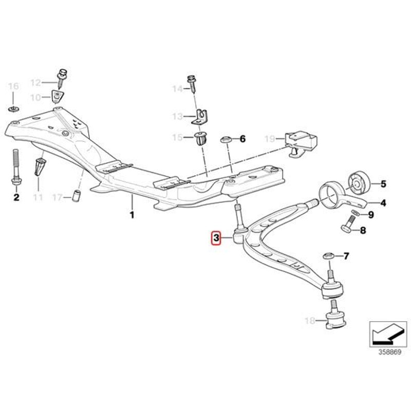 純正 BMW E36 Z3/E36 フロント ロアアーム/コントロールアーム 左右