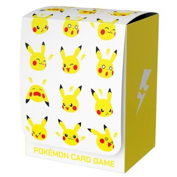 卡牌專區 PTCG 寶可夢 集換式卡牌遊戲 日版 皮卡丘與閃電 塑膠卡盒 卡牌收納