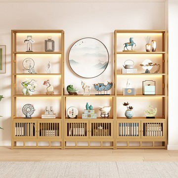 免運/可開發票 博古架中式茶柜置物架茶具架子展示架非實木多寶閣古董擺件陳列架 公司貨最低價 快速出貨