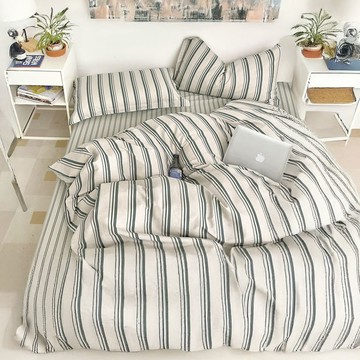 薄被套-單人 / 4.5x6.5尺 / 精梳純棉 / 霧綠晨光 台灣製