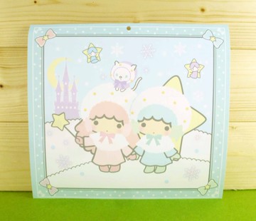 【震撼精品百貨】Little Twin Stars KiKi&LaLa 雙子星小天使~雙面卡片-藍雪人