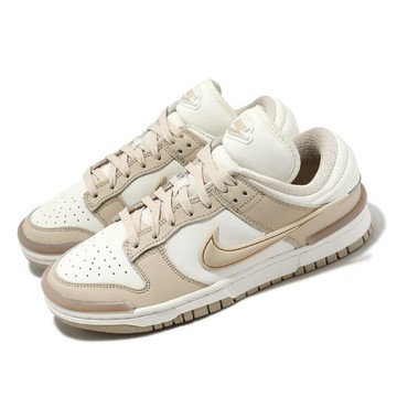 NIKE 休閒鞋 Wmns Dunk Low Twist 女鞋 奶茶 米白 厚鞋舌 Sanddrift DZ2794-102