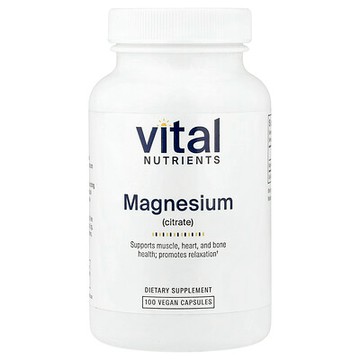 Vital Nutrients, 檸檬酸鎂，100 粒全素膠囊（每粒膠囊 150 毫克）