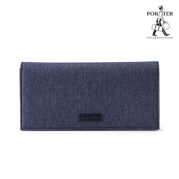 PORTER INTERNATIONAL - 寧靜湛藍BAY真皮長夾 - 藍