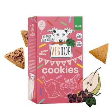 VEGDOG德國蔬狗 水果派對餅乾-梨子&黑醋栗 400g