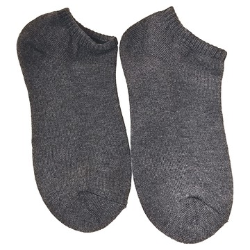 Cool Angel 天使之翼 毛巾船型襪 12雙組  尺寸22-26公分  灰色  F