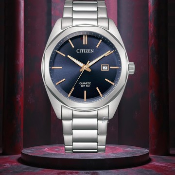 CITIZEN 星辰錶 簡約雋永 時尚男錶 手錶-藍 BI5110-54H