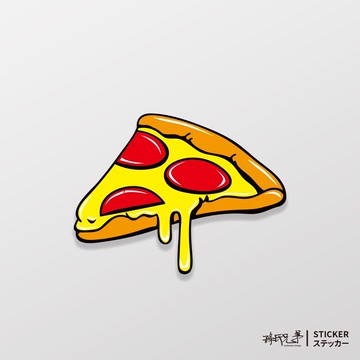 Pizza/車貼、軟磁 SunBrother孫氏兄弟 3M 反光貼紙 防水貼紙 車貼貼紙 軟性磁貼