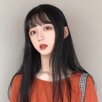 假髮真髮絲-空氣瀏海20cm直髮女假髮2色73uh70【獨家進口】【米蘭精品】