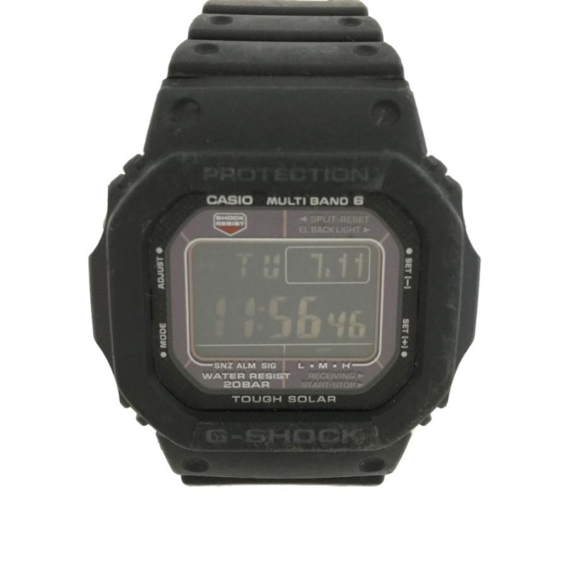 CASIO◇クォーツ腕時計_G-SHOCK/デジタル/ラバー/BLK/箱有-