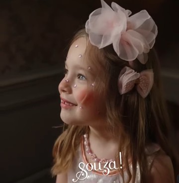 荷蘭 Souza 粉色柔紗大花髮箍