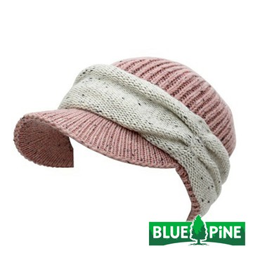 【BLUEPINE 】帽檐毛線帽『粉紅』B61910 戶外 露營 登山 健行 休閒 時尚 保暖 禦寒 帽子 保暖帽