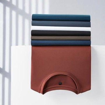 男士桑蠶絲短袖T恤夏季新款時尚圓領男裝上衣體恤