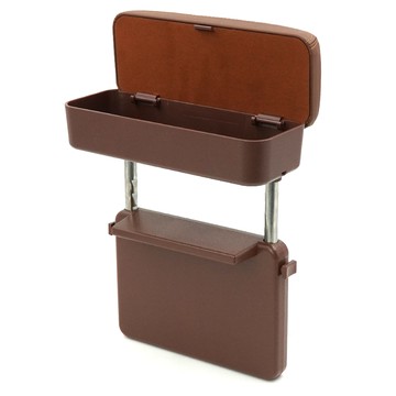 3S 中控台扶手墊附收納側袋  1個  棕色