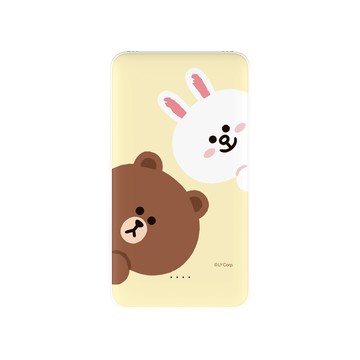 【正版授權】LINE FRIENDS經典-可愛探頭雙線快充10000mAh行動電源