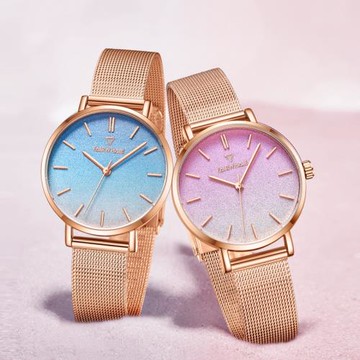 馬克華菲手表輕奢名表防水時尚石英女款手表網帶簡約白領腕表