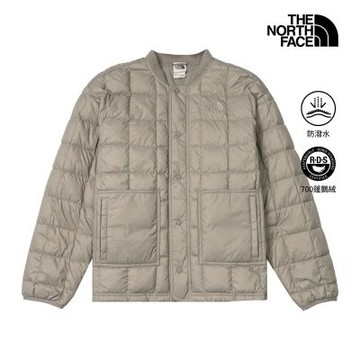 【The North Face 官方旗艦】北面男款淺棕色DWR防潑水寬鬆羽絨外套｜8J5T2MB