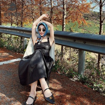 免運 法式 復古 凱旋門 金扣 瑪麗珍鞋女方頭淺口單鞋 真皮 平底瓢鞋qxm7311