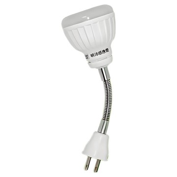 明沛 5W 可彎式插頭 MP-4862-1 感應燈系列 適用於樓梯/走廊/房間/儲藏室  白光  1個