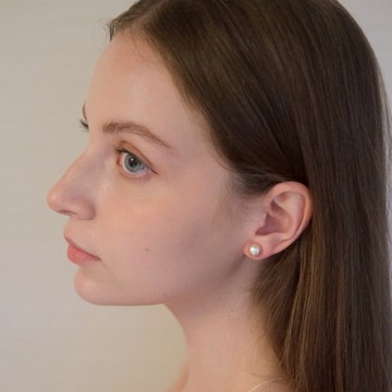 MAISON M So法珍珠耳環 紫色XL