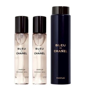 Bleu De Chanel Parfum Twist And Spray Travel Set
