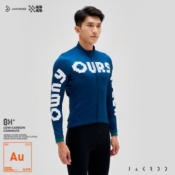 捷酷秋冬男士抓絨長袖OYS01騎行服自行車公路車騎行裝備保暖外套