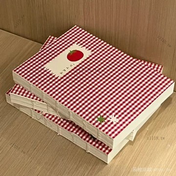🎇可開發票✨小紅書衕款韓係番茄格子本高顔值空白本筆記本小衆學生手賬本子#免運