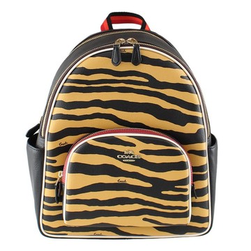 COACH - 印花皮革後背包 (虎紋)