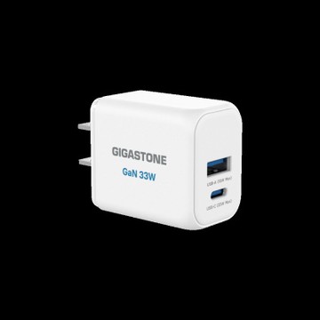 Gigastone 33W GaN氮化鎵雙孔快充充電器 PD3.0 PPS USB-C+A 急速充電器 DPD-6333