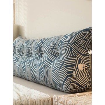 復古風棉麻床頭靠枕靠背軟包床上護腰墊沙發榻榻米臥室靠墊可拆洗