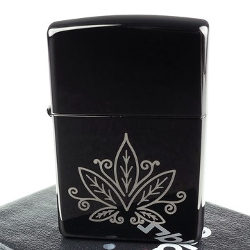 Zippo 美系~Cannabis Design-大麻葉圖案打火機