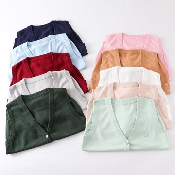 紀州茶紘愛學園日系學生JK針織毛衣背心開衫無袖薄款紘愛學院