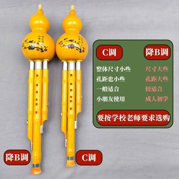 【台灣出貨】7孔葫蘆絲c調樂器初學者小學生兒童降b調成人自學演奏胡蘆絲